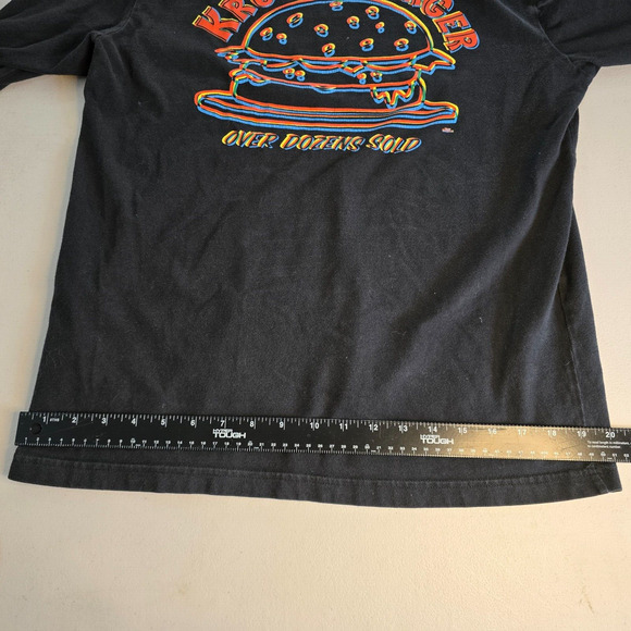 Adidas Tee Men’s Medium The Simpsons Krusty Burger Black Long Sleeve - Picture 11 of 15